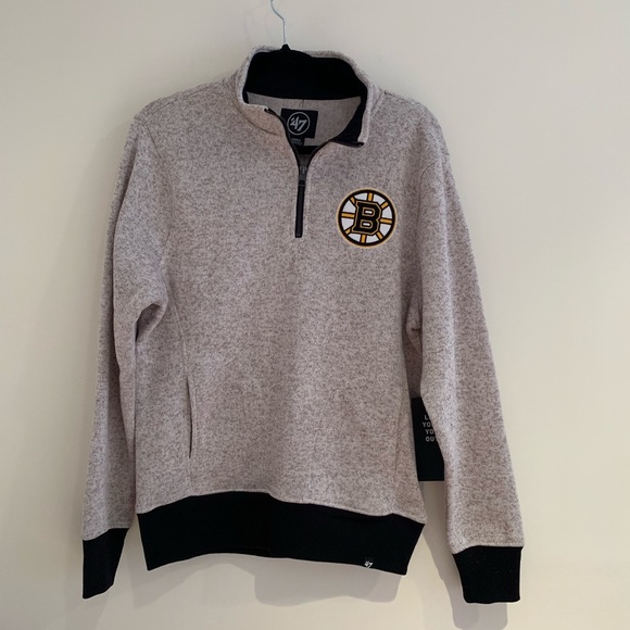 ‘47 Other - 47 Kodiak Boston Bruins Quarter Zip Cream Pullover